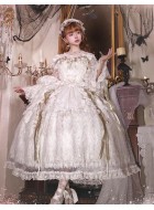 Classical Puppets Eyelash Lace Normal Waist One Piece(Pre-Order/4 Colours/Full Payment Without Shipping)